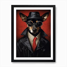 Gangster Dog Toy Fox Terrier 2 Art Print