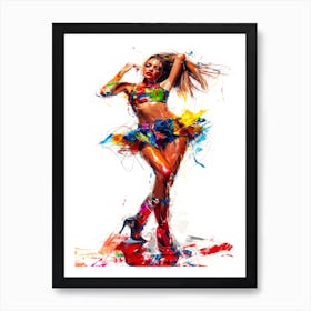 Top Model Look - Runway Model Poses Art Print