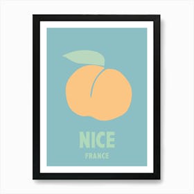 Nice, France, Graphic Style Poster 3 Art Print