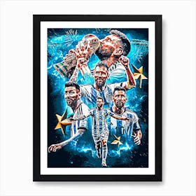 Argentina Soccer Team Art Print