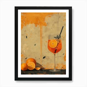 Cocktail With Oranges 6 Art Print