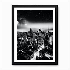 New York City At Night 19 Art Print