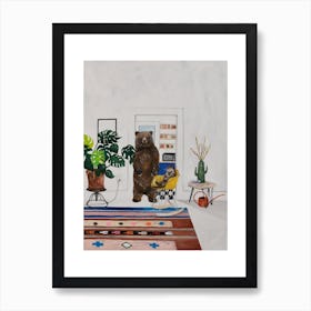 Bear And Otter Art Print