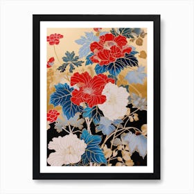 Great Japan Hokusai Japanese Floral 15 Art Print