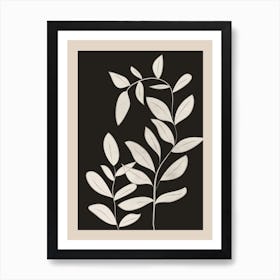 Minimalist Plants & Leaves Art 1 Art Print