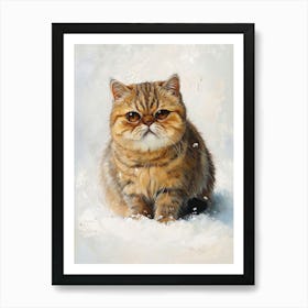 Exotic Shortrhair Cat Painting 2 Art Print