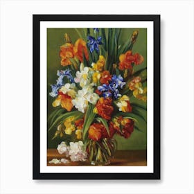 Iris Painting 2 Flower Art Print