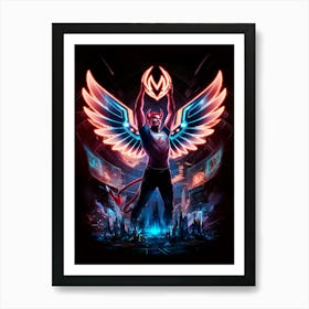 Devil With Wings 3 Art Print