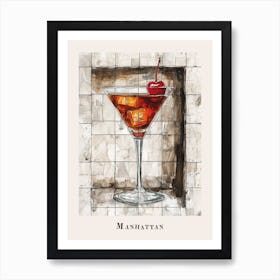 Manhattan Tile Poster 4 Art Print