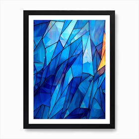 Colourful Abstract Geometric Polygons 11 Art Print