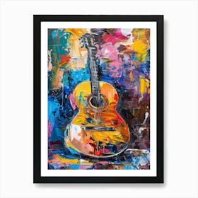 Guitar Painting 2 Art Print