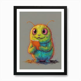 Bug Reading A Book 2 Art Print