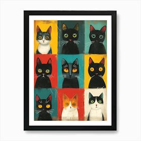 Cats Canvas Print 1 Art Print