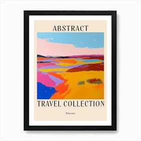 Abstract Travel Collection Poster Botswana 2 Art Print