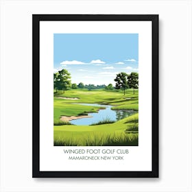 Winged Foot Golf Club (West Course)   Mamaroneck New York Art Print