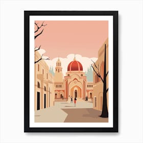 Azerbaijan 1 Travel Illustration Art Print