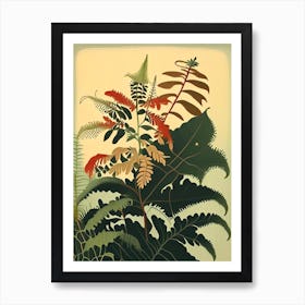 Chinese Holly Fern Rousseau Inspired Art Print