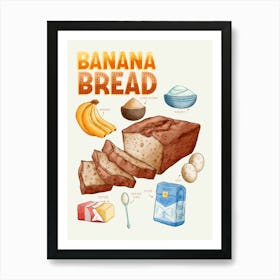 Banana Bread Art Print