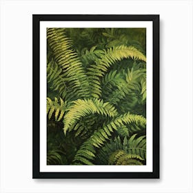 Giant Chain Fern Painting 4 Art Print