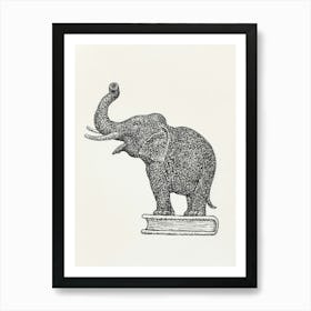 Elephant On A Book (1935 1936) Drawing By Leo Gestel Art Print