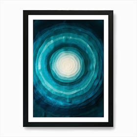 Blue Circle 1 Art Print