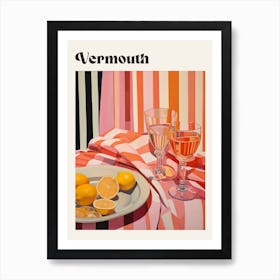 Vermouth Retro Cocktail Poster Art Print