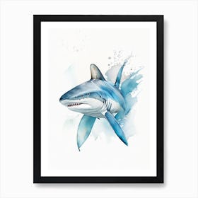 Spiny Dogfish 2 Shark Watercolour Art Print