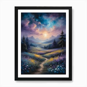 Path To The Moon Art Print