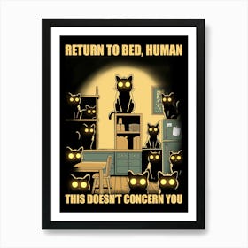 Return To Bed , Human Art Print