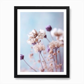 Pastel Dry Flowers 4 Art Print