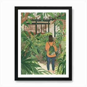 In The Garden Ryoan Ji Garden Japan 10 Art Print