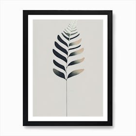 Japanese Painted Fern Simplicity Art Print