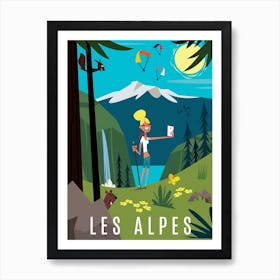 Les Alpes Art Print