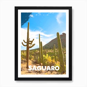 Saguaro, National Park, Nature, USA, Wall Print, Art Print