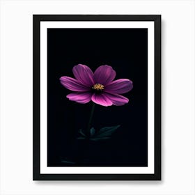 Dark Purple Flower Art Print