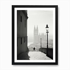 Segovia, Spain, Black And White Analogue Photography 2 Art Print