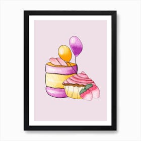 Party Cupcakes Art Print