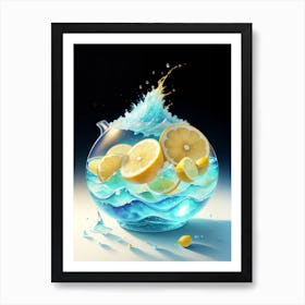 Water Splash Art Print