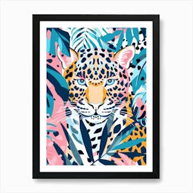 Leopard In The Jungle 40 Art Print