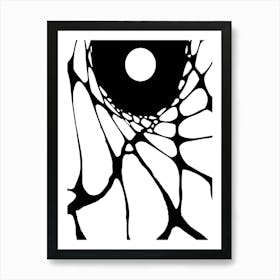 positive Spider Web Art Print