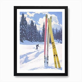 Sun Valley, Usa Glamour Ski Skiing Poster Art Print