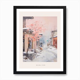 Dreamy Winter Painting Poster Beijing China 2 Art Print