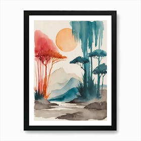 Watercolor Painting 59 Art Print