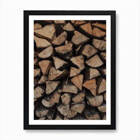 Woody Textures Art Print