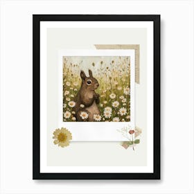 Scrapbook Squirrel Fairycore Painting 3 Art Print