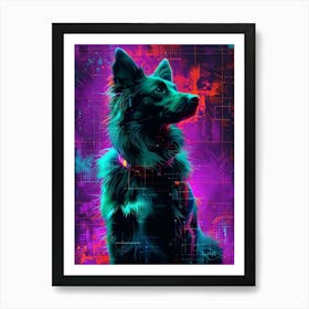 Cyber Dog Art Print