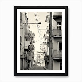Athens, Greece, Photography In Black And White 2 Art Print