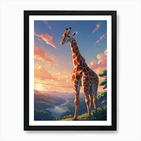 Giraffe 4 Art Print