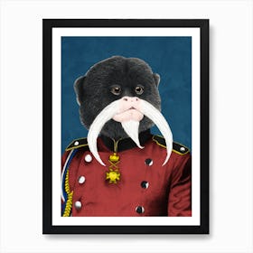 Emperor Tamarin Art Print
