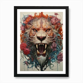 Lion Head Art Print